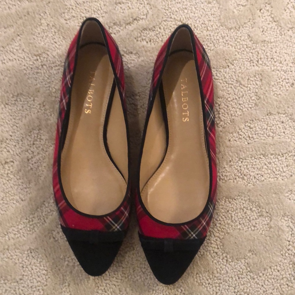 Talbots plaid flats - Picture 2 of 4